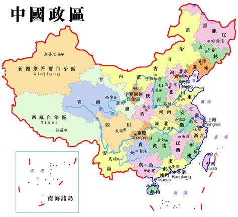 中國的地理位置